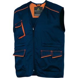 Gilet da lavoro panostyle® m6gil - sargia/poliestere/cotone - taglia m - blu/arancio - delta plus