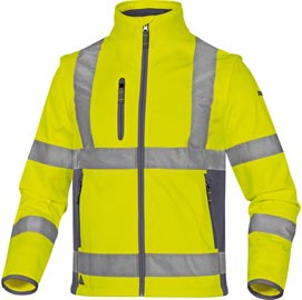 Giacca softshell moonlight 2 alta visibilità - poliestere - taglia xxl - giallo fluo - deltaplus