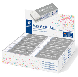Gomma mars  plastic - grigio chiaro - staedtler