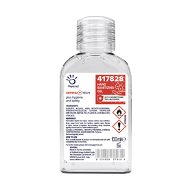 Gel alcolico defendtech - per mani - 100 ml - 70 alcool - papernet