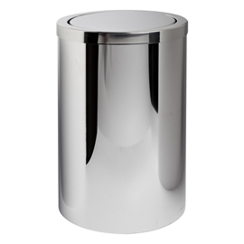Gettacarte - con coperchio girevole - 10 l - acciaio inox - laminart