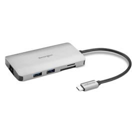 Hub - 8-in-1 usb-c - portatile senza driver - kensington