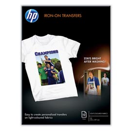 Hp - confezione da 12 fogli trasferibili a caldo a4/210 x 297 mm hp - c6050a