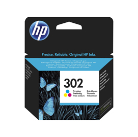 Hp - cartuccia ink - 302 - c/m/y - f6u65ae - 165 pag
