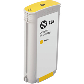 Hp - cartuccia ink - 728 - giallo - f9j65a - 130ml