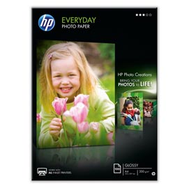 Hp - confezione da 100 fogli carta fotografica lucida hp everyday a4/210 x 297 mm - q2510a