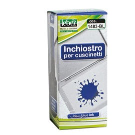 Inchiostro per cuscinetti - 30 ml - senza olio - blu - lebez