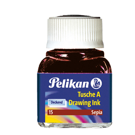 Inchiostro di china 523 - 10ml  - seppia 15 - pelikan
