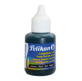 Inchiostro per timbri in metallo - con olio - 30 ml - nero - pelikan