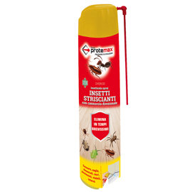Insetticida spray - con cannuccia - per insetti striscianti - 500 ml - protemax