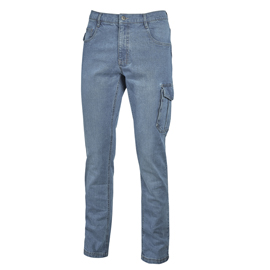 Jeans da lavoro jam - taglia l - blu chiaro - u-power