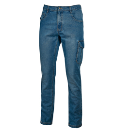 Jeans da lavoro jam - taglia l - blu scuro - u-power