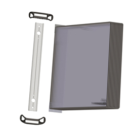 Kit leggio magnetico + 10 buste - a4 - nero - tarifold