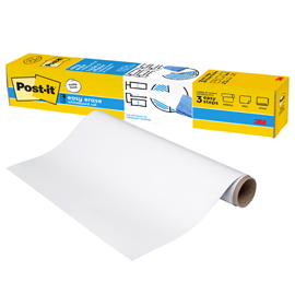 Lavagna cancellabile easy erase - in rotolo - 121,9 x 182,9 cm - bianco - post-it®