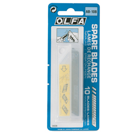 Lame di ricambio olfa - per cutter - lebez - tubetto 10 lame