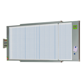 Lavagna di pianificazione annuale gannt performance plus - magnetico - 60x185 cm - nobo