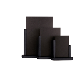 Lavagna da tavolo elegant - a6 - 15,5x17x5 cm - nero - securit