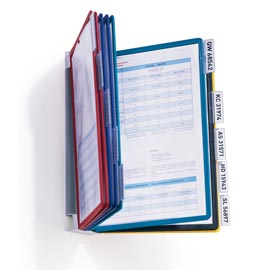 Leggio da parete vario® wall 10 - 10 pannelli sherpa® inclusi - colori assortiti - durable