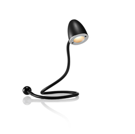 Lampada per notebook/pc snake usb - a led - 1,5w - nero satinato - hansa