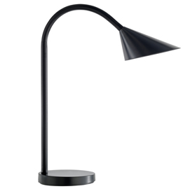 Lampada da tavolo sol - a led - 4w - nero - unilux