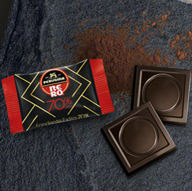 Lastrine nero fondente 51% - perugina - busta 1kg