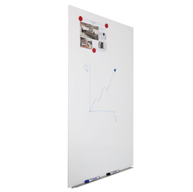 Lavagne magnetiche senza bordi - 75x115cm - bianco - cep