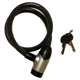 Lucchetto a spirale - a 2 chiavi - d 25 x 650 mm - metalplus