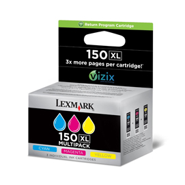 Lexmark/ibm - confezione 3 cartucce - c/m/y - 14n1807e - return program - 750 pag cad