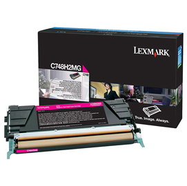 Lexmark/ibm - toner - magenta - c748h2mg - non return program - 10.000 pag