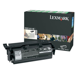 Lexmark/ibm - toner - nero - x651a11e - return program - 32.000 pag