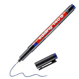 Marcatore permanente 140 s - punta 0,3 mm - blu - edding