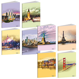 Maxiquaderno abcity - a4 - 1 rigo c/margine - 21 fogli - 80 gr - blasetti