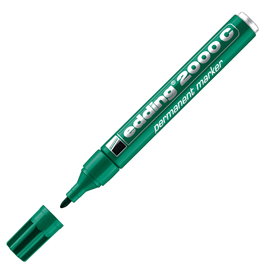 Marcatore edding 2000c - punta tonda da 1,5mm a 3mm - verde  - edding