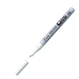 Marcatore pilot super color - punta extra fine 1,0mm - bianco - pilot