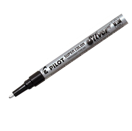 Marcatore pilot super color - argento - punta fine 3,0mm - pilot