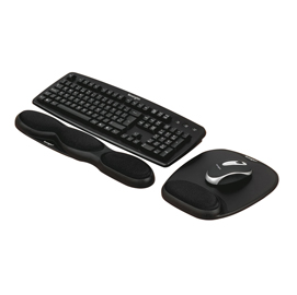 Mousepad con poggiapolsi comfort - gel - nero - kensington