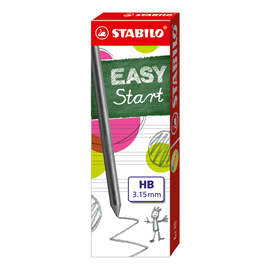 Mine easystart - mina 3,15mm - gradazione hb - stabilo - astuccio 6 mine