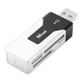 Mini lettore di schede di memoria usb 2.0 - trust