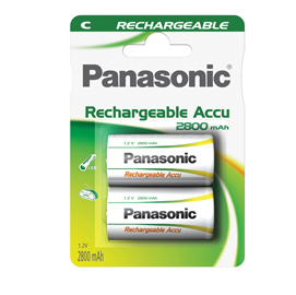 Mezzatorcia c ready to use - ricaricabili - panasonic - blister 2 pezzi