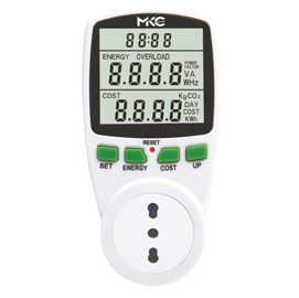 Misuratore di potenza e consumi power easy con display lcd - mkc