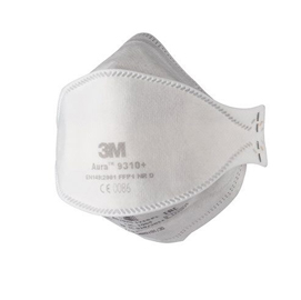 Mascherina aura 9310+ ffp1 - senza valvola - monouso - 3m - conf. 20 pezzi (imbustati singolarmente)