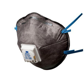 Mascherina 9922 - con carboni attivi - monouso -  filtro ffp2 - 3m - conf. 10 pezzi