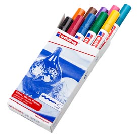 Marcatori 750 - punta media da 2,0 a 4,0mm - 10 colori assortiti  - edding