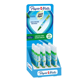 Micro correction pen - 7 ml - papermate - espositore 24 penne