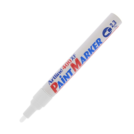 Marcatore permanente a vernice artline paint marker - punta 2,3mm tonda - bianco - artline