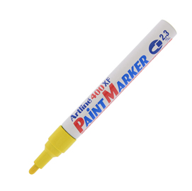 Marcatore permanente a vernice artline paint marker - punta 2,3mm tonda - giallo - artline