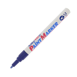 Marcatore permanente a vernice  artline paint marker - punta 1,2mm tonda - blu - artline
