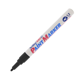 Marcatore permanente a vernice artline paint marker - punta 1,2mm tonda - nero - artline