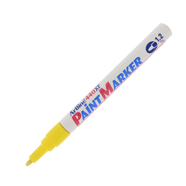 Marcatore permanente a vernice artline paint marker - punta 1,2mm tonda - giallo - artline