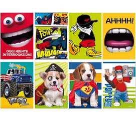 Maxiquaderno a4 20fg+1 - 80g - rigo di 3°- serie kid boy 2019 - blasetti